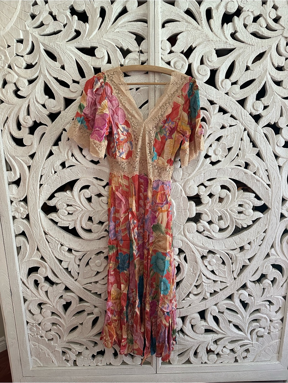 SPELL Painters Garden Lace Maxi Dress - Picture 6 of 8